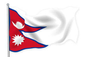 Nationalflagge von Nepal