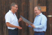 Stabübergabe Andreas Brosy und Peter Heisler 