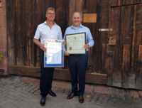 Altpräsident Brosy und Präsident Heisler